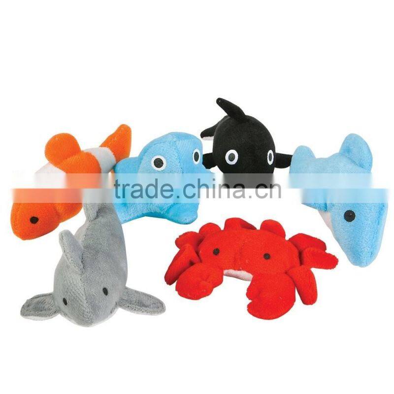 Assorted small ocean toy fish stuffed animal plush sea animals toys