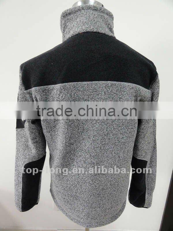 Outerwear sportswear with zip top for men hiking jacket