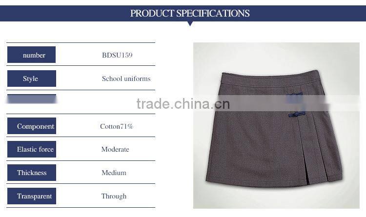 School girl skirt dress solid color all-match new design custom made