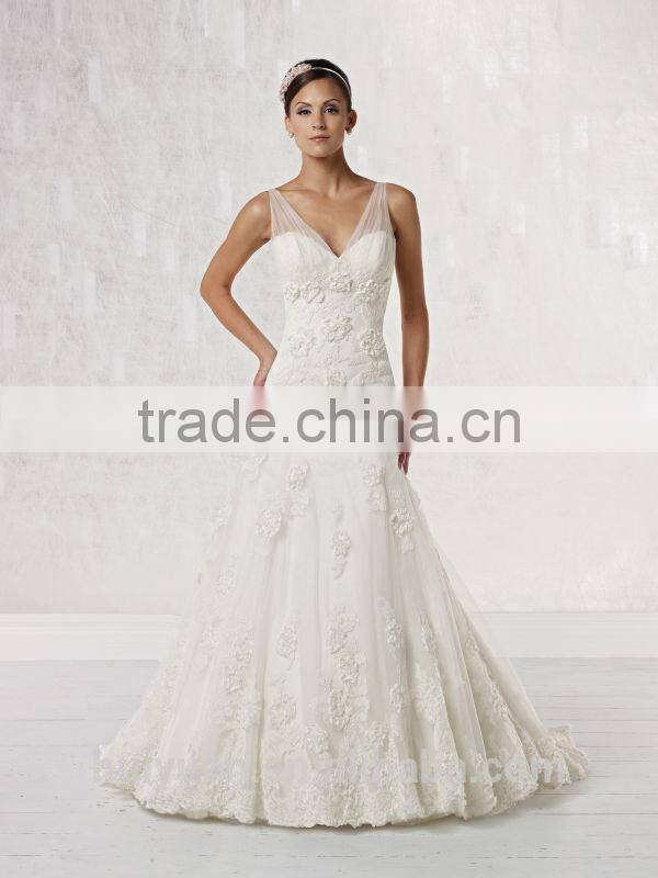 light pink ball gown cap sleeve decent wedding dress