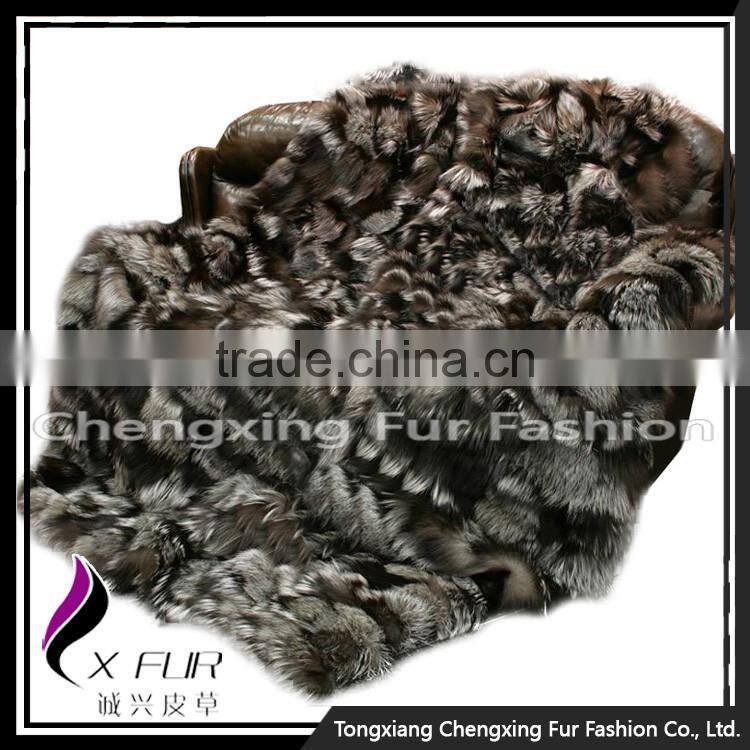 CX-D-116 New Design Bedding Sets / Fox Fur Blanket / Bed Cover