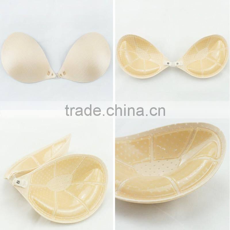 front hook thick push up breathable adhesive bra