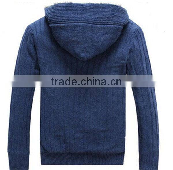 Button Down Pattern Sweater Jersey Heavy Knit Cardigan Man