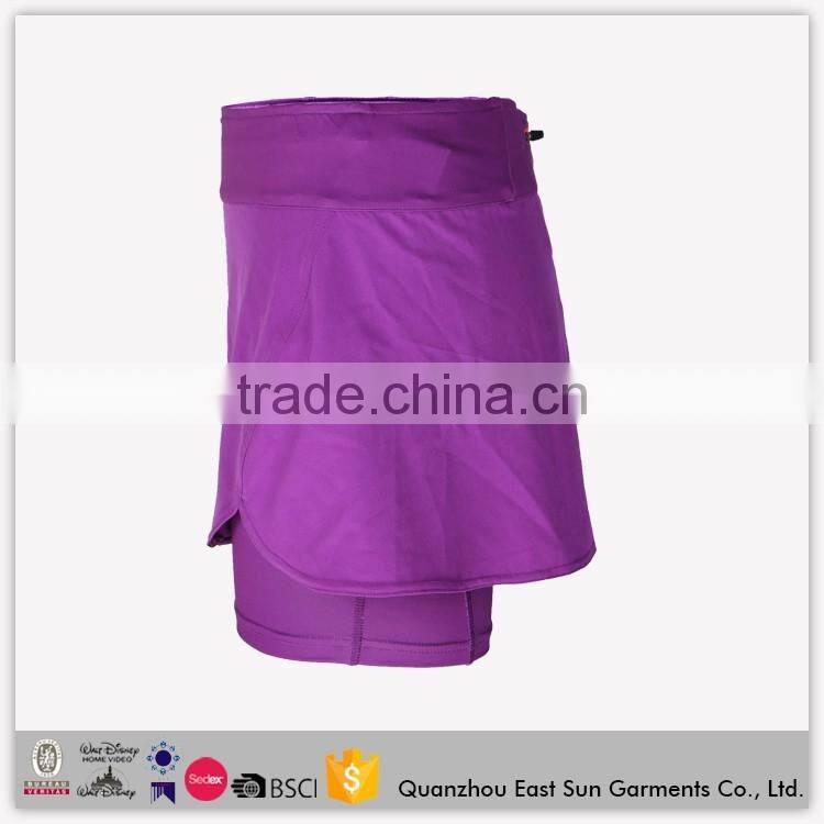 High Quality Dry Fit Wholesale Fashionable Sportwear Women Sexy Yoga Skirts Sport Running Shorts