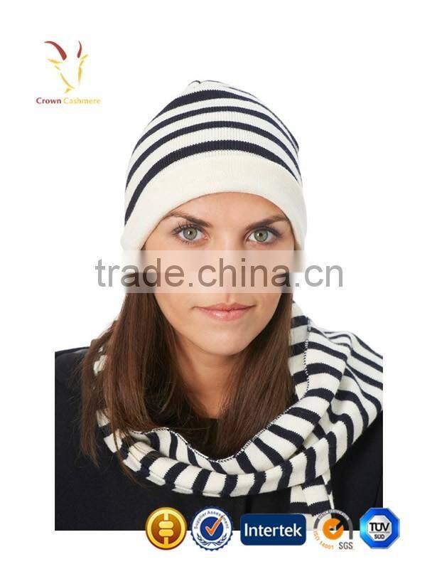 Hot Sale Ladies Winter Knit Cashmere Beanie Hats