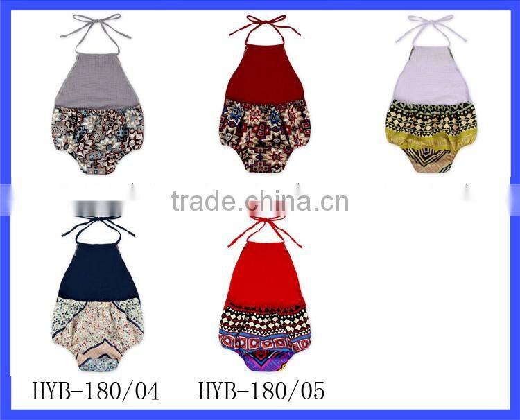 HYB180 Yihong Clothing New Design Soft Cotton Stitching Baby One Piece Romper Punjabi Suits In New Delhi