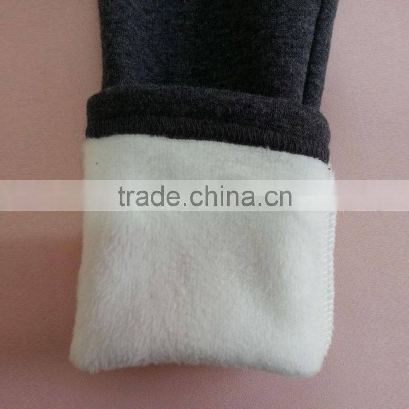 Children Girls Winter Leggings, Children Fashion Winter Pants Plain Pants, Elastic Waist Leggings