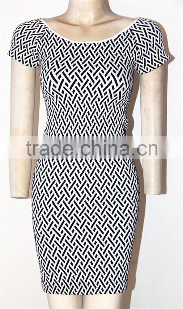 Seamless fashion lady designer one piece dress
