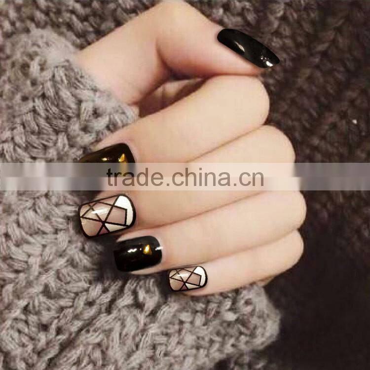 DIY Nail Art Design False Nails Short Nail Tips
