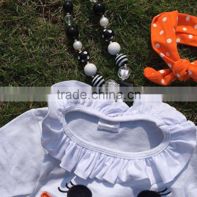 baby clothes winter boutique smiling face baby rompers white tutu dress long-sleeve girls matching necklace and bow jump suits