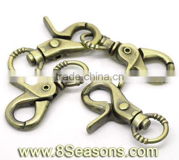 Antique Bronze Lobster Swivel Clasps for Key Rings ,Hottest