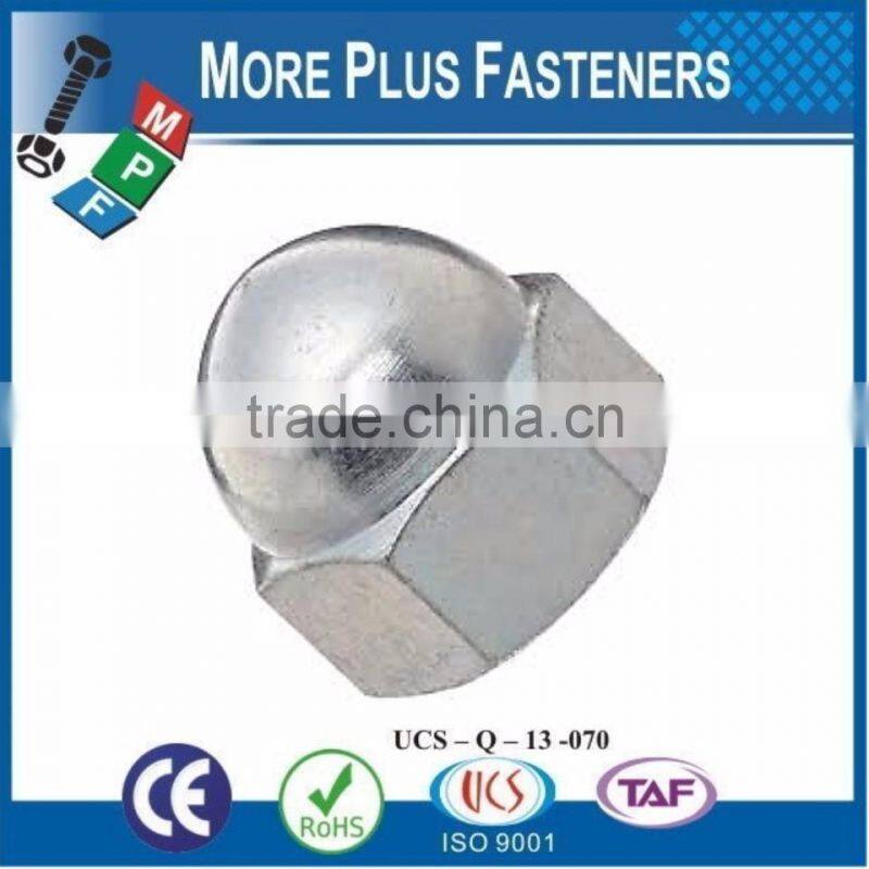 Made in Taiwan Aluminum Colored Stainless Steel Colored Dome Nut