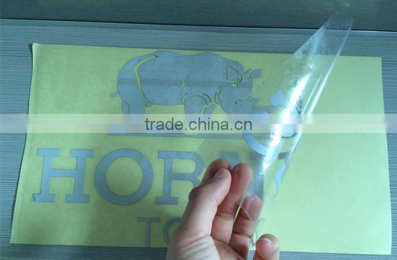 Reflective see through printing paper film for clothing and shoes