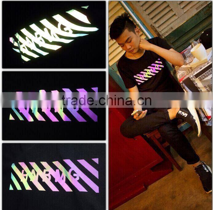 China supplier spandex reflective vinyl iridescent heat transfer film