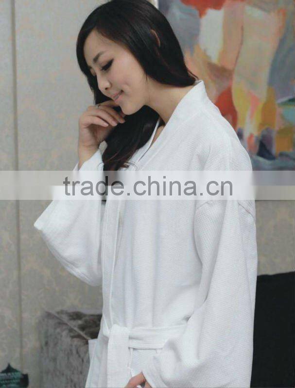 Microfiber plush wholesale bathrobe