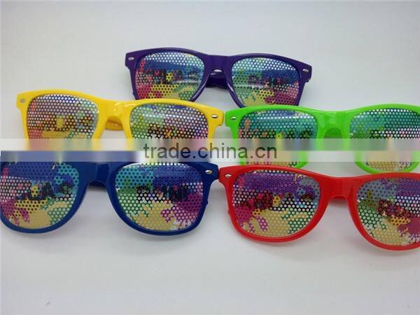 cheap pinhole sticker promotion sunglasses USA flag sticker party sunglasses DLC9010