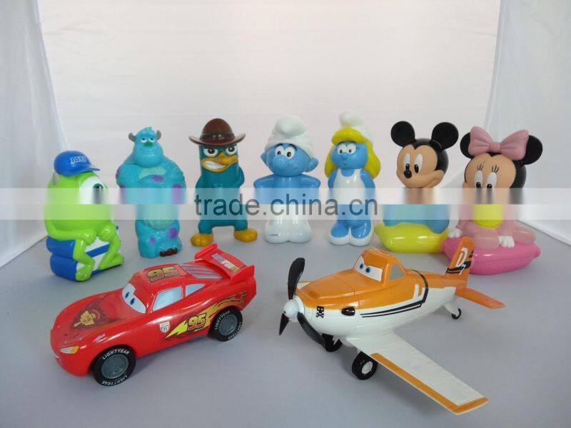 18cm height plastic shampoo bottle with screw cap