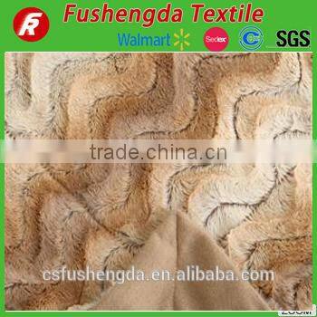 thick polar fleece baby blanket with the wave pattern