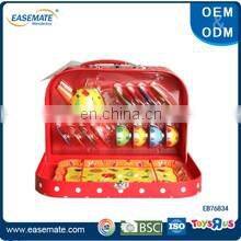 Newest preschool play pink flower kids tea set with bag