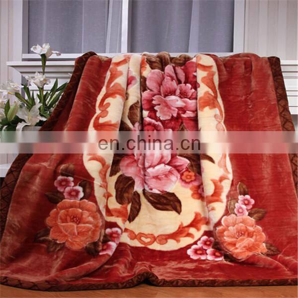 Cheap super soft 100% polyester blanket packed polyester blanket 5kg