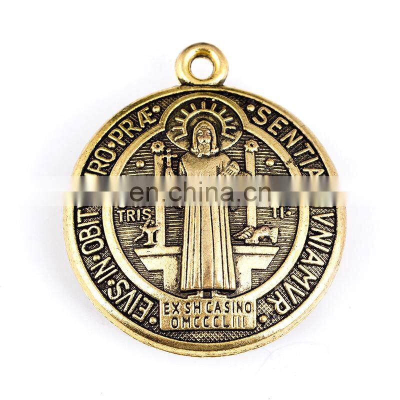 hot cheap gift religious metal gift church religious rosary pedant medal virgin mary medal