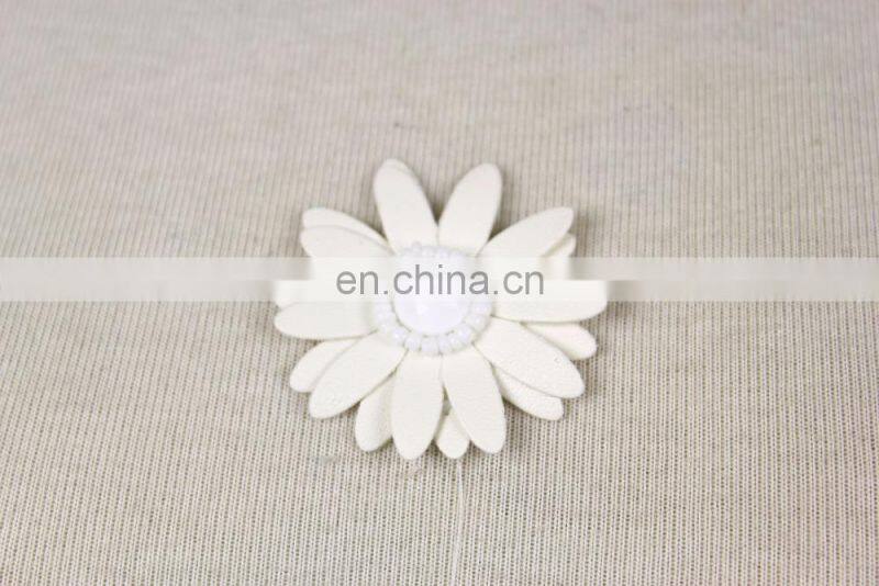 Garment Accessories beaded acrylic pu flower Patch