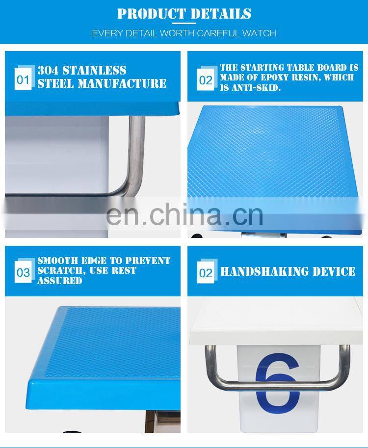 Swimming Pool Equipment Used Competition Starting Blocks For Swimming Pool