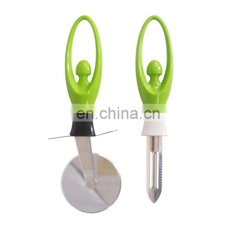 Wholesale Kitchen Accessories Good Grips Stainless Steel Sharp Pizza Cutter Wheel Fruit Potato Peeler Kitchen Tool