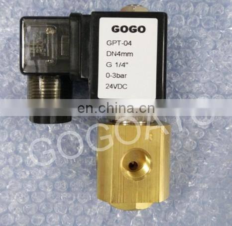Air compressor control solenoid valves G1/4" 3/8" 1/2" Brass 2/4 way valve