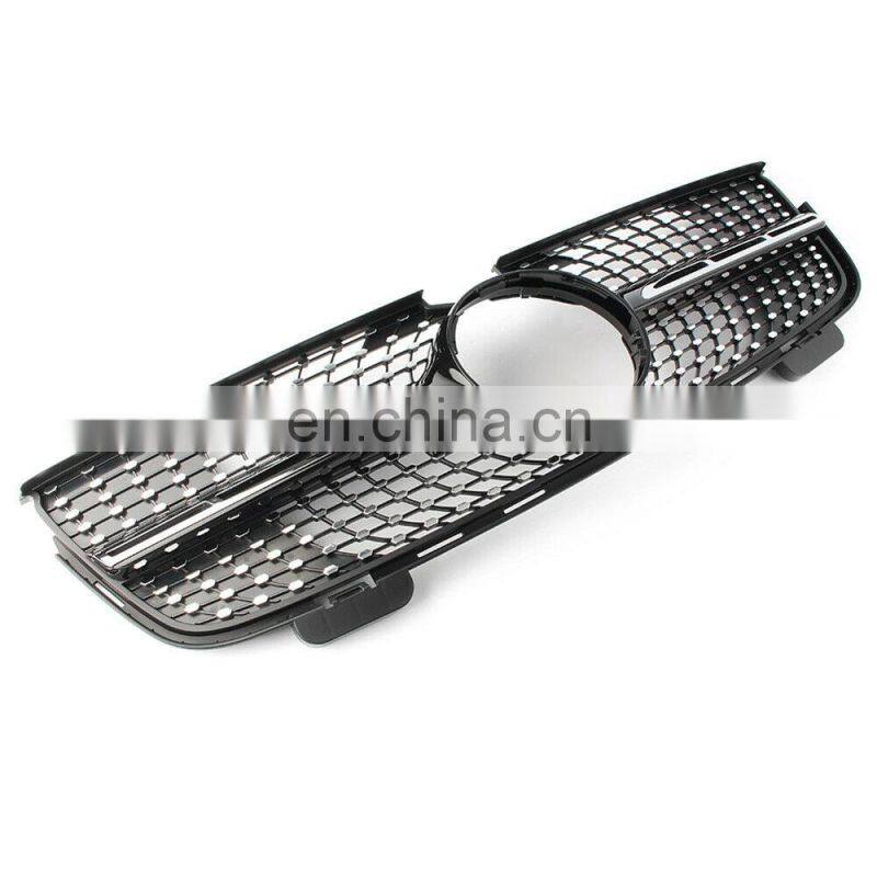 Front Diamonds Grill Grille black Fit for Mercedes Benz X164 GL-Class 06-12 ABS