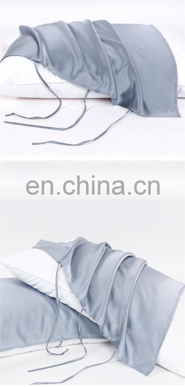 Pure color silk pillowcase 100% mulberry silk pillowcase 16 mm silk pillowcase for hair and skin