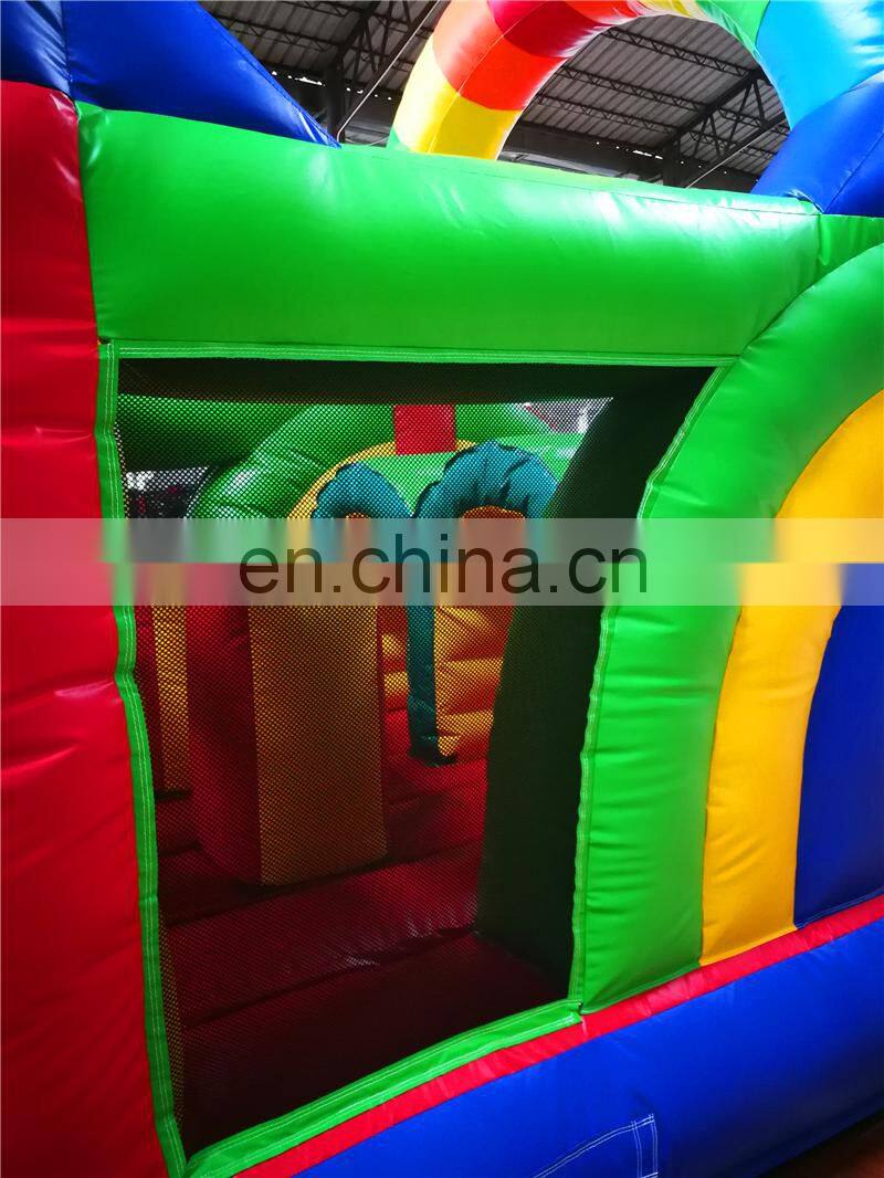 Kids outdoor kids obstacle inflatable course equipment for sale