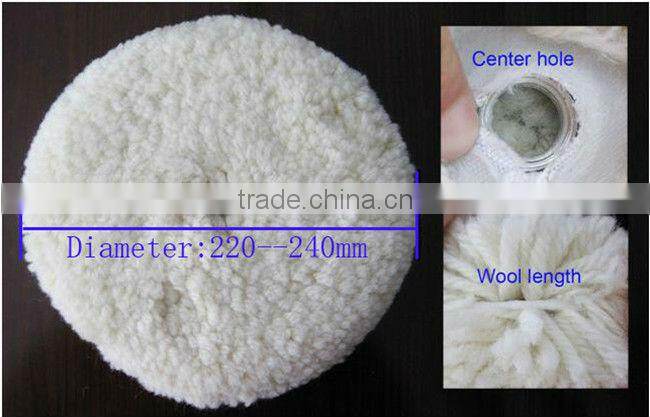 Genuine Sheepskin wool car buffing pad