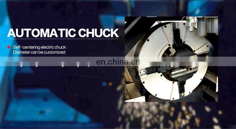 Industrial CNC professional pipe cutter Two Chuck Laser Tube Cutting Machine 1000w