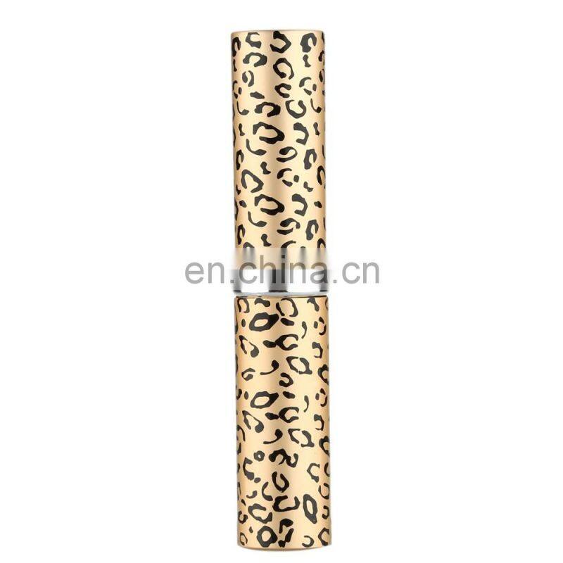 New Profession Leopard Print Retractable Makeup Brush Face Cheek Cosmetic Soft Powder Foundation Brush Blush Brush