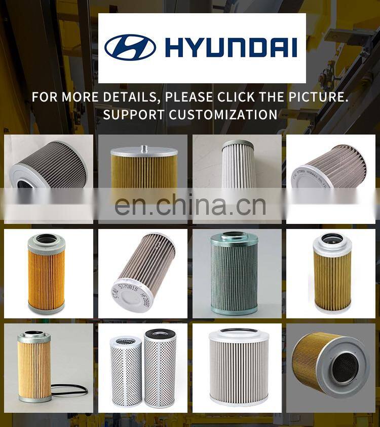 Hydraulic Return Oil Cartridge Filter Element for excavator HYUNDAI