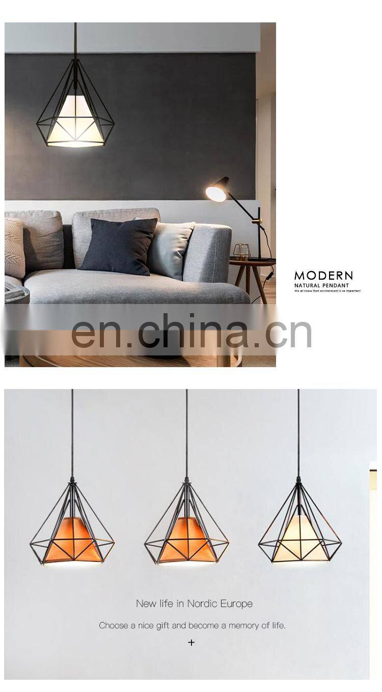 Simple Home Creative Ceiling Chandelier Metal Shade Hanging Light