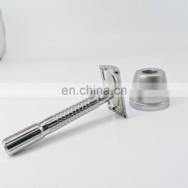 Classical Mens shaving Metal Stainless Steel single blade safety razor