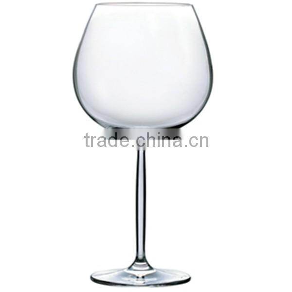 Handmade mouth blown transparent big wine glass bottle