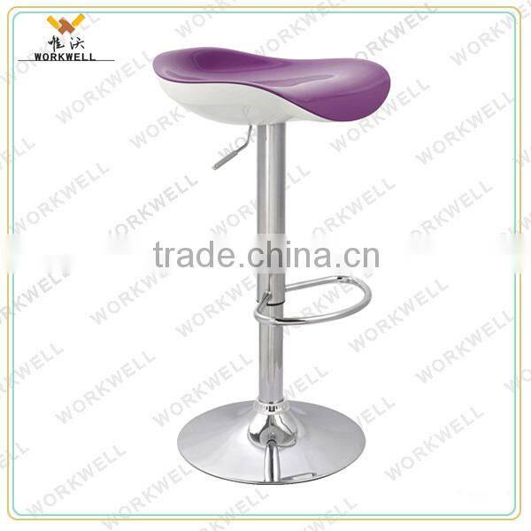 cheap design ABS metal high swivel bar lounge chairs