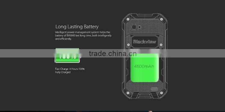 Original blackview bv6000 rugged phone 4g lte waterproof rugged phone 4.7inch 3gb ram 32gb rom bv6000 android 6.0 smartphone.
