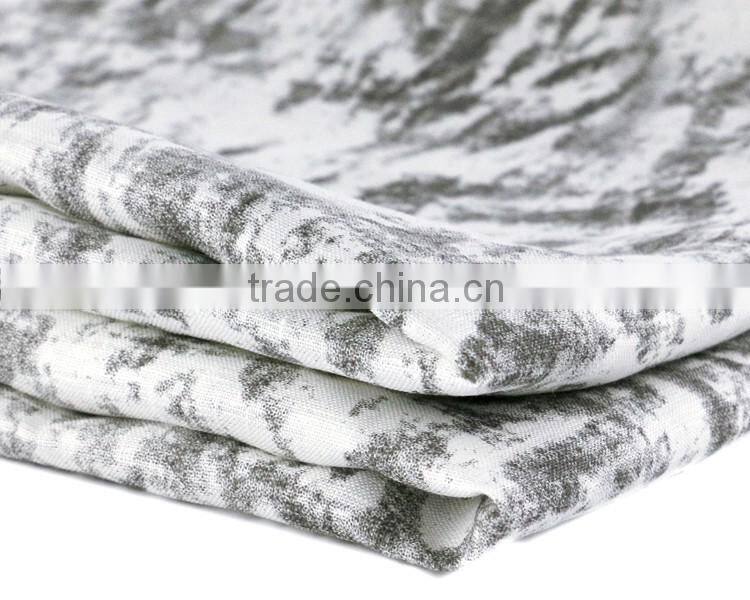 100% linen printed fabric for dress