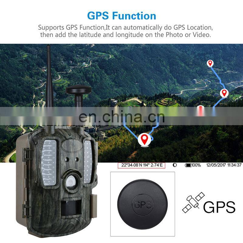 China outdoor 4G trail camera with gps Sim Card Hunting Video Camera