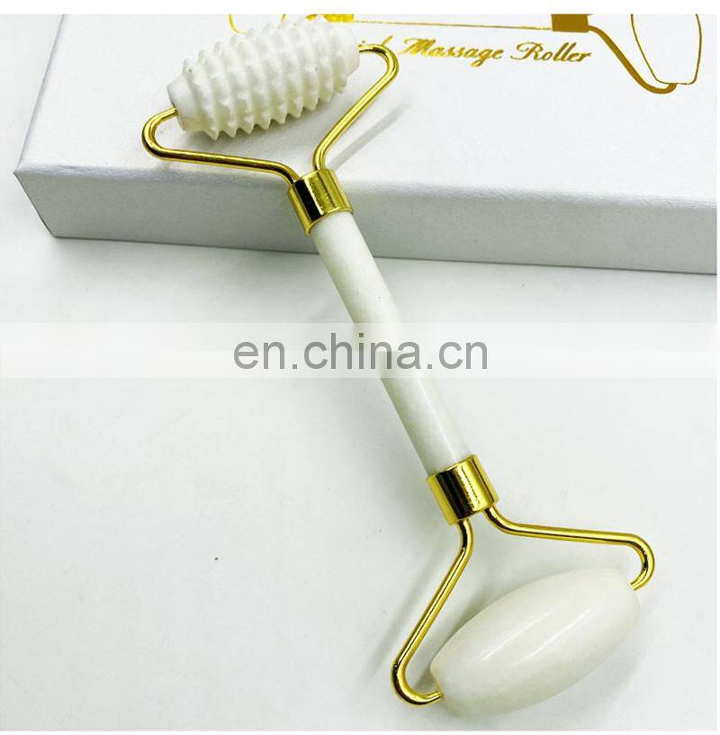 3 in 1 Natural Original Custom Mini Green Facial Massager Jade Roller Gua Sha Set