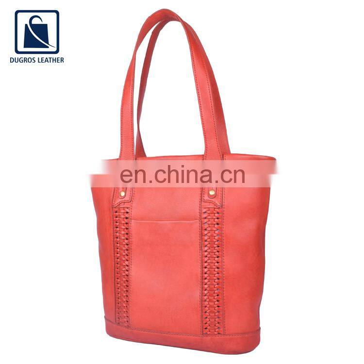 Huge Sale on Optimum Quality Swiss Cotton Lining Buff Antique Fitting Women Genuine Leather Handbag Supplier