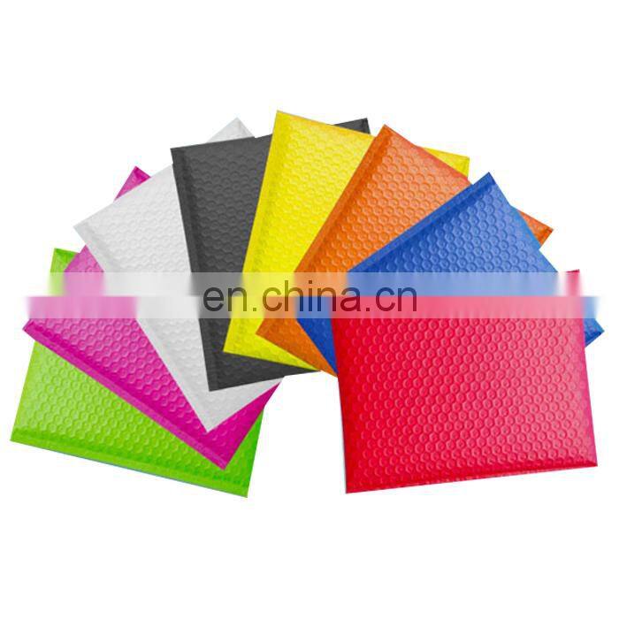 Flat bottom paper packaging stand up mail envelope bag