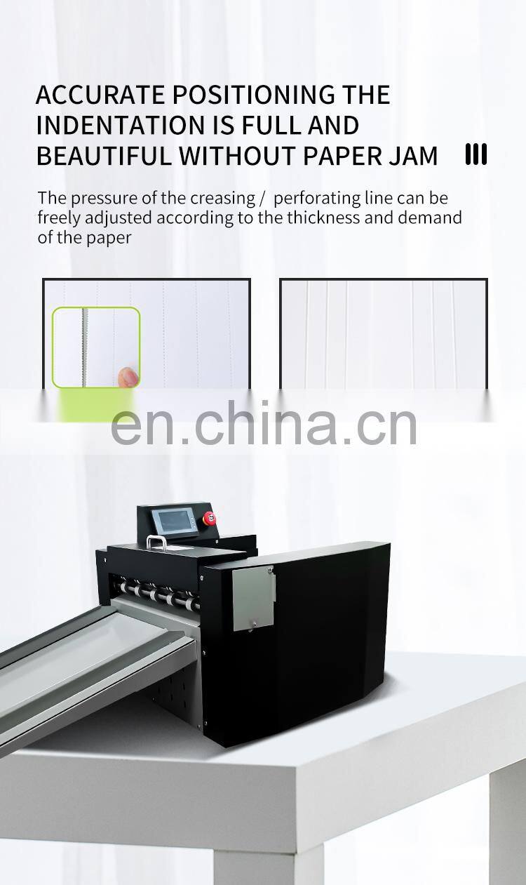 SCM-330P 30~330 mm paper creasing machine that High Speed Digital creaser use in printing shops