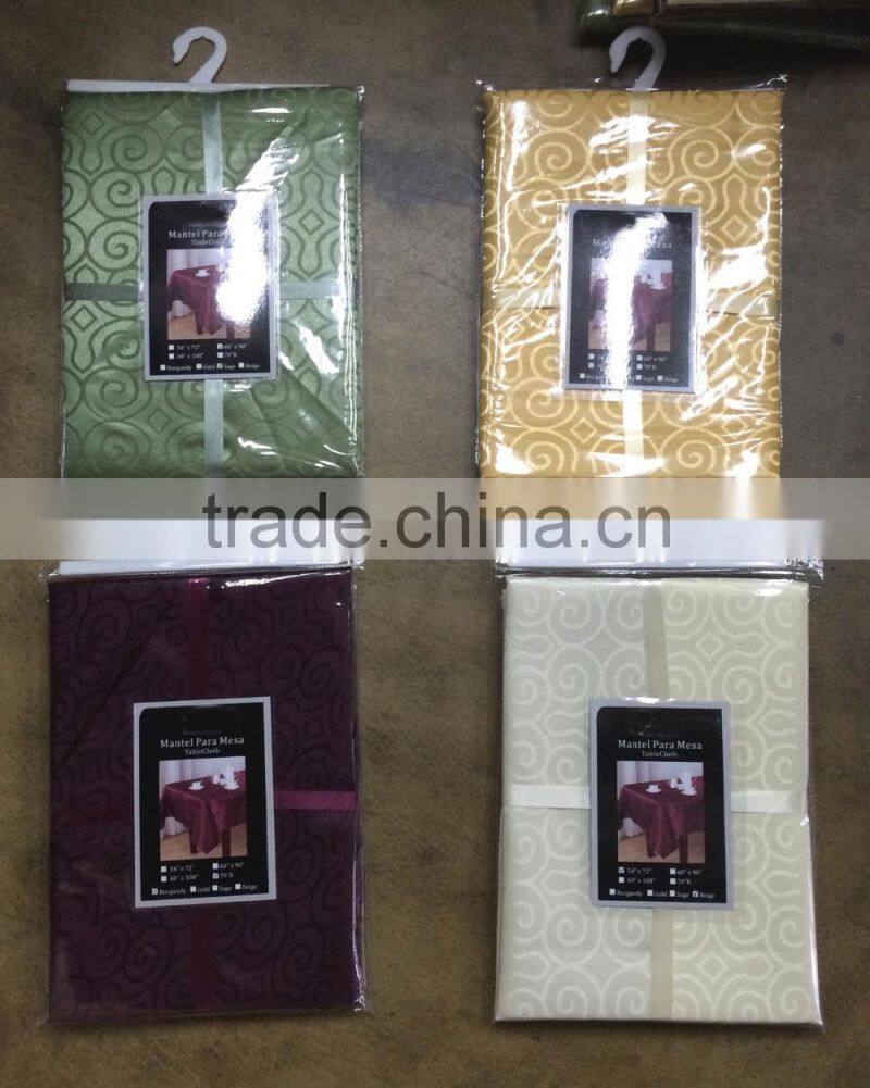 New Style Popular Color Fabric Painting Designs on Table Cloth