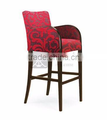 BC-011 Deluxe Style Wooden Bar Arm Chair For Hotel