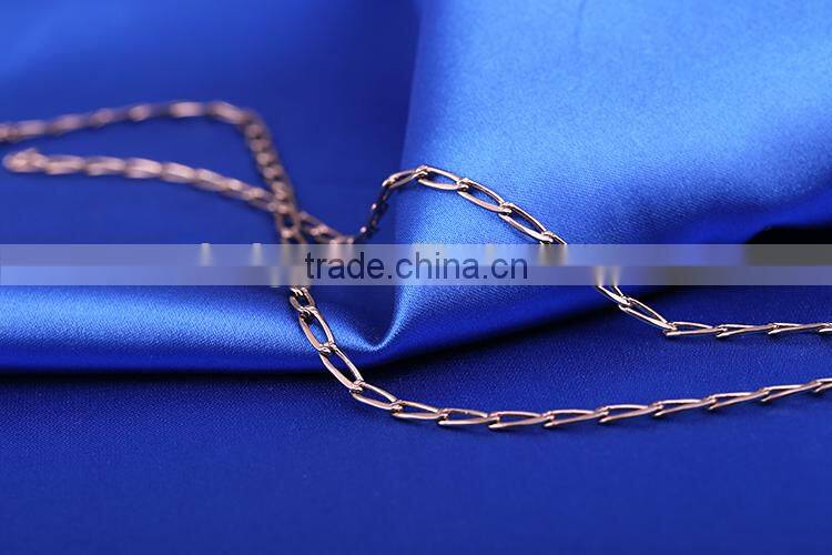 2015 Simple chain necklace Top Sale latest long chain necklace coffee gold chain necklace